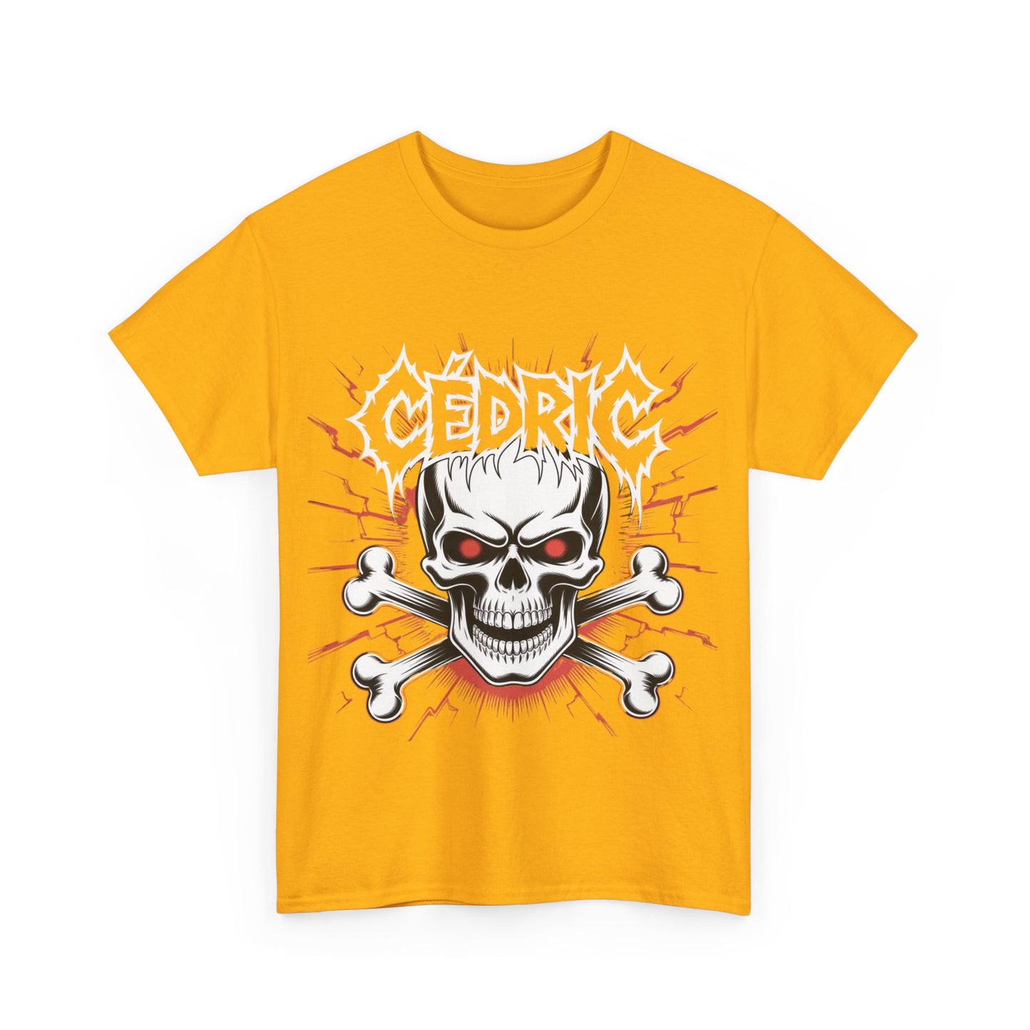 Skull and Crossbones Heavy Cotton Tee, Unisex T-Shirt, Edgy Graphic Tee, Casual Wear, Gift for Rebels, Halloween, Alternative Fashion