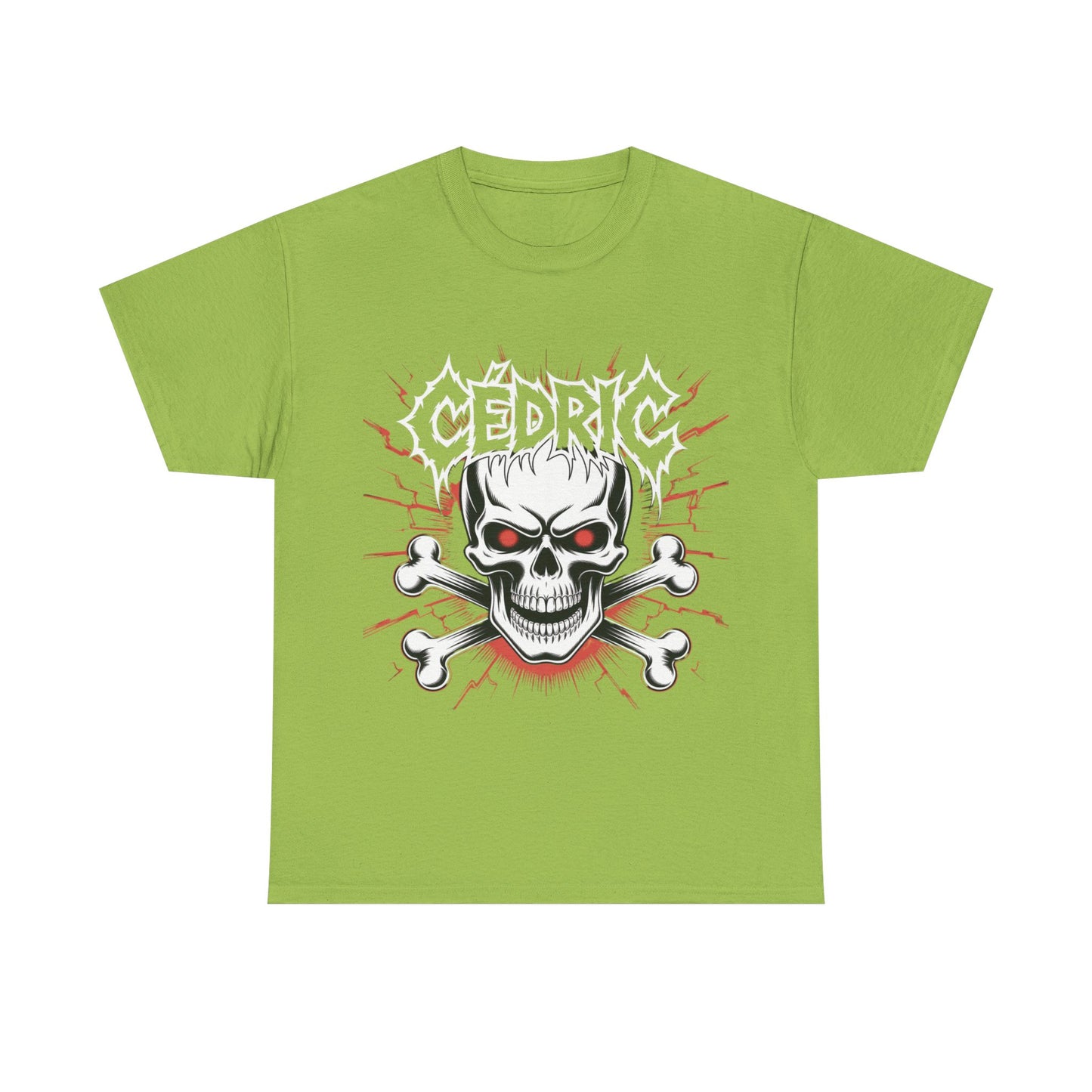 Skull and Crossbones Heavy Cotton Tee, Unisex T-Shirt, Edgy Graphic Tee, Casual Wear, Gift for Rebels, Halloween, Alternative Fashion