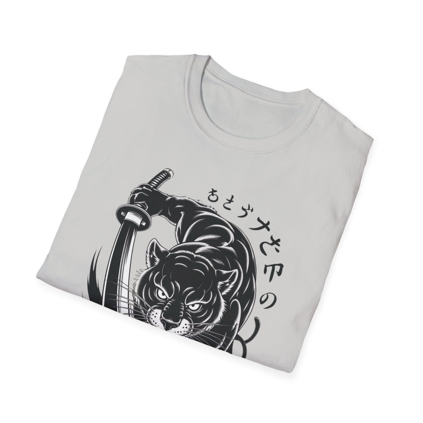 Fierce Panther Graphic Tee, Unisex Softstyle T-Shirt, Animal Lover Gift, Casual Wear, Black Panther Art, Stylish T-Shirt