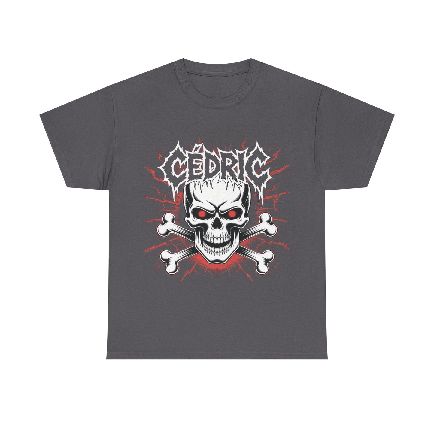 Skull and Crossbones Heavy Cotton Tee, Unisex T-Shirt, Edgy Graphic Tee, Casual Wear, Gift for Rebels, Halloween, Alternative Fashion