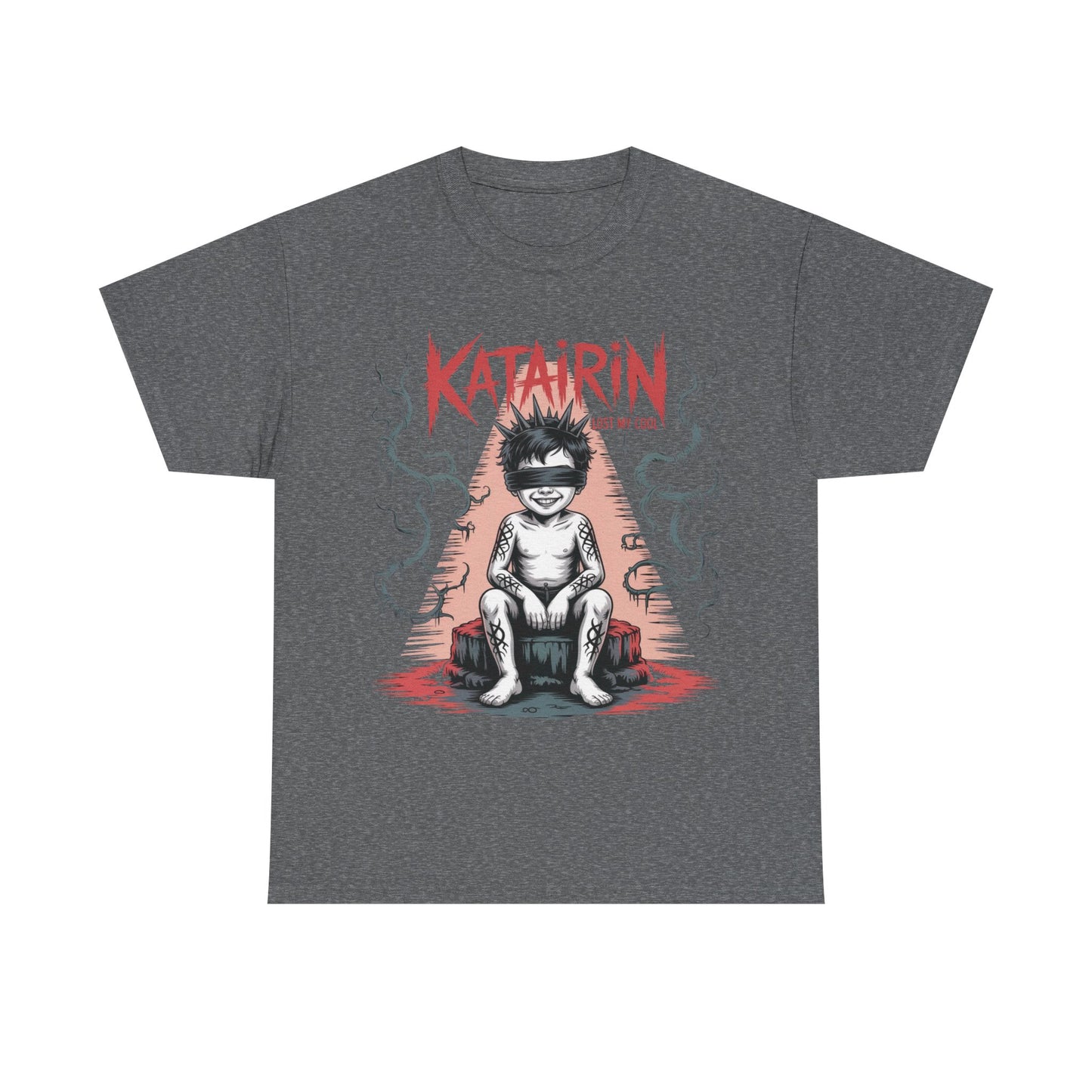 Katairin Heavy Cotton Tee | Unisex Graphic T-Shirt, Gothic Style Apparel, Alternative Fashion, Casual Wear, Unique Gift Idea