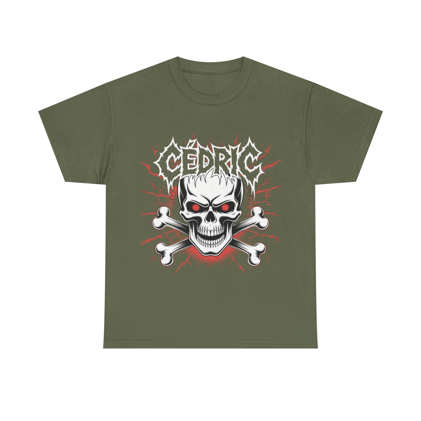 Skull and Crossbones Heavy Cotton Tee, Unisex T-Shirt, Edgy Graphic Tee, Casual Wear, Gift for Rebels, Halloween, Alternative Fashion