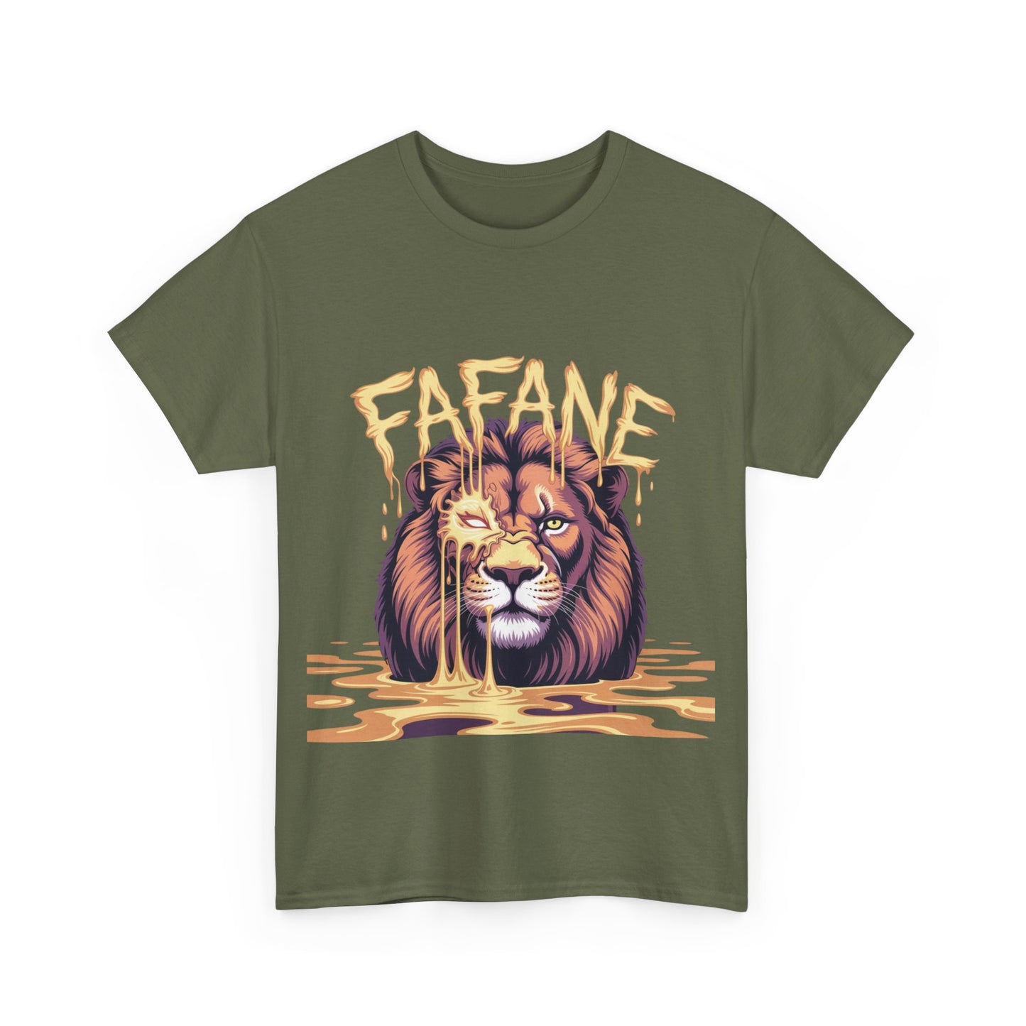 Majestic Lion Graphic Tee | Unisex Heavy Cotton Shirt, Animal Lover Gift, Unique Casual Wear, Streetwear, Graphic T-Shirt