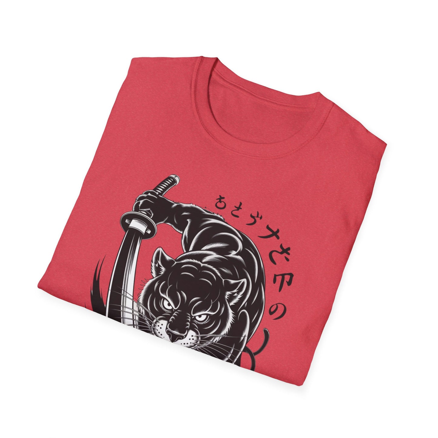 Fierce Panther Graphic Tee, Unisex Softstyle T-Shirt, Animal Lover Gift, Casual Wear, Black Panther Art, Stylish T-Shirt