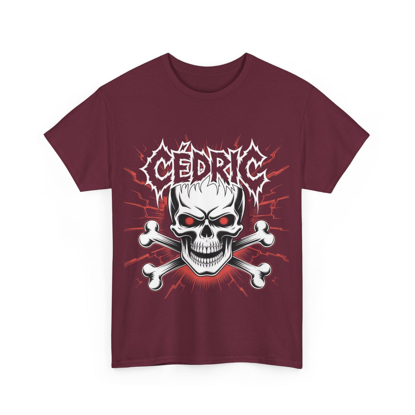 Skull and Crossbones Heavy Cotton Tee, Unisex T-Shirt, Edgy Graphic Tee, Casual Wear, Gift for Rebels, Halloween, Alternative Fashion