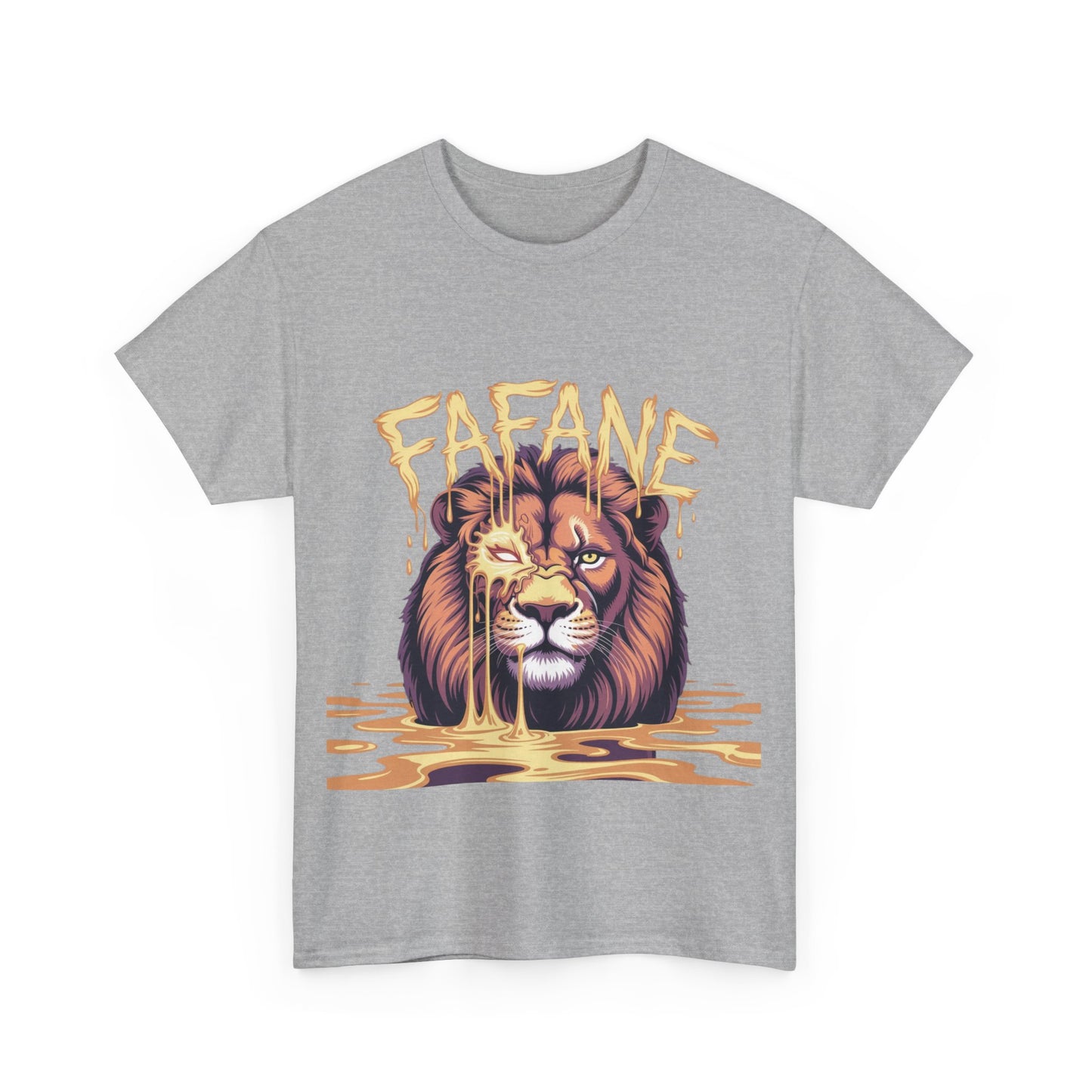 Majestic Lion Graphic Tee | Unisex Heavy Cotton Shirt, Animal Lover Gift, Unique Casual Wear, Streetwear, Graphic T-Shirt
