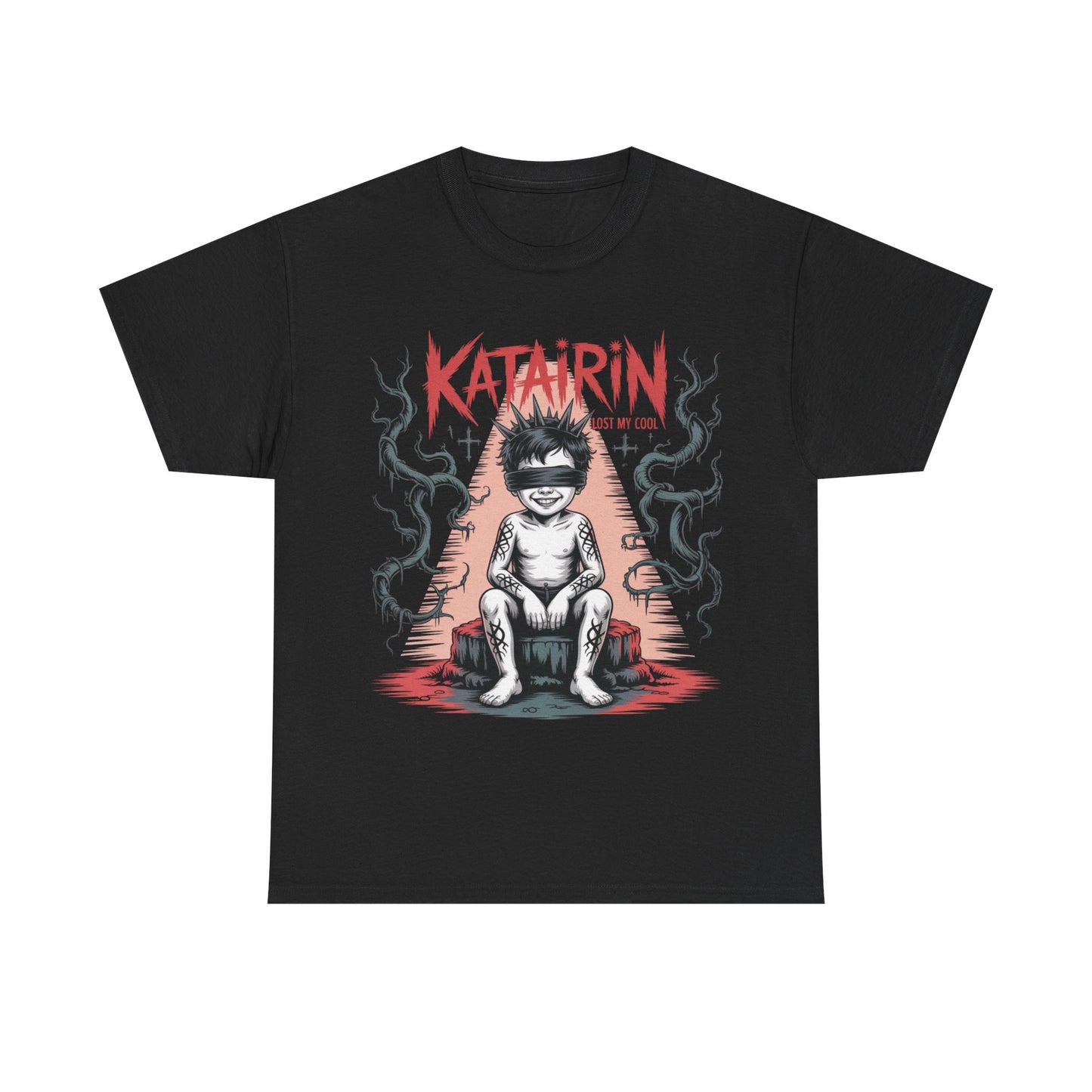 Katairin Heavy Cotton Tee | Unisex Graphic T-Shirt, Gothic Style Apparel, Alternative Fashion, Casual Wear, Unique Gift Idea