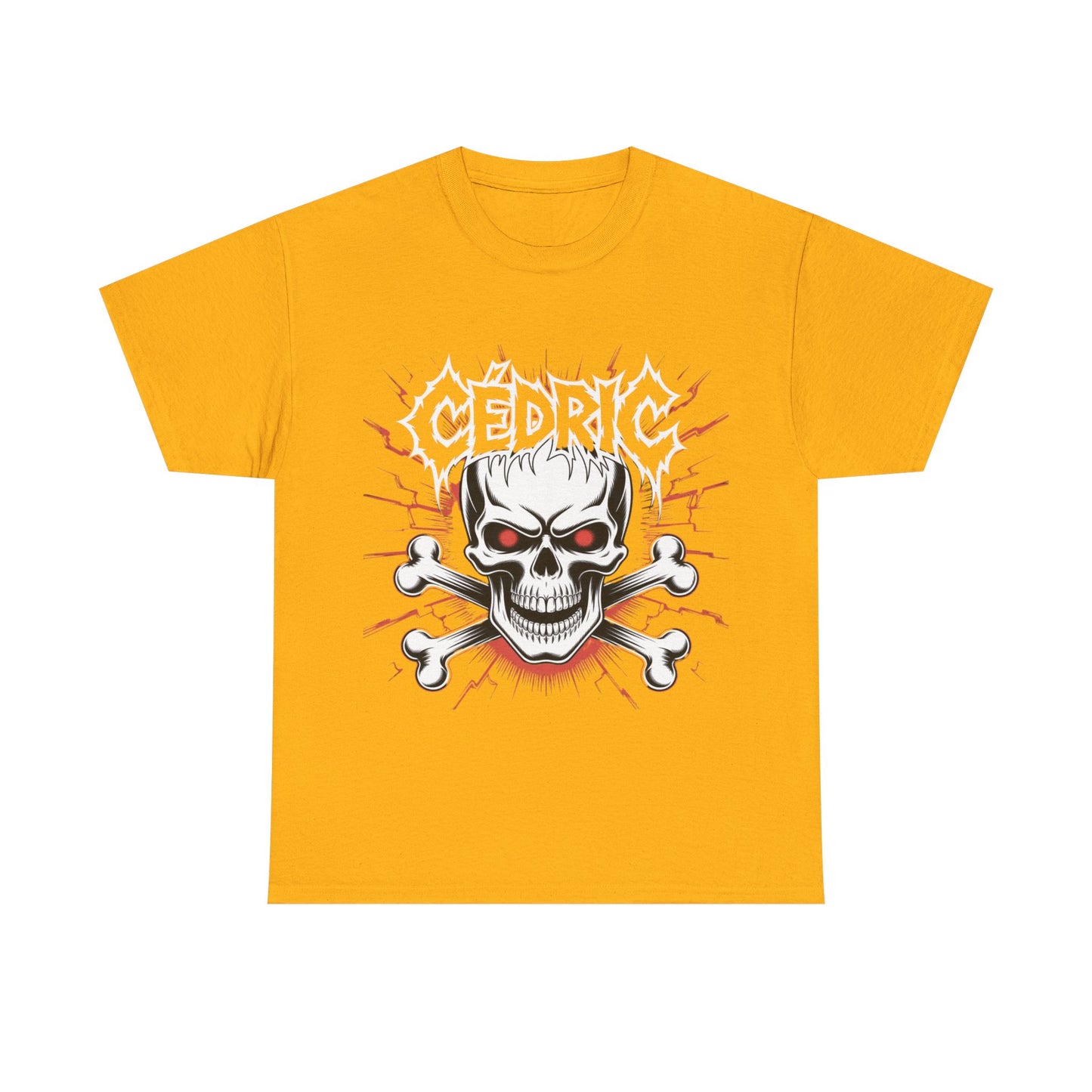 Skull and Crossbones Heavy Cotton Tee, Unisex T-Shirt, Edgy Graphic Tee, Casual Wear, Gift for Rebels, Halloween, Alternative Fashion