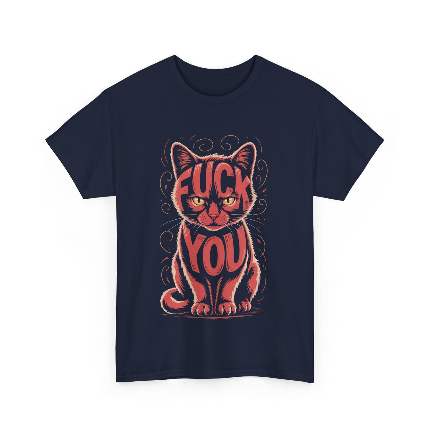 Sassy Cat Tee - Unisex Heavy Cotton Tee, Funny Cat Shirt, Humor Tee, Pet Lover Gift, Unique Graphic T-Shirt, Be Yourself Shirt