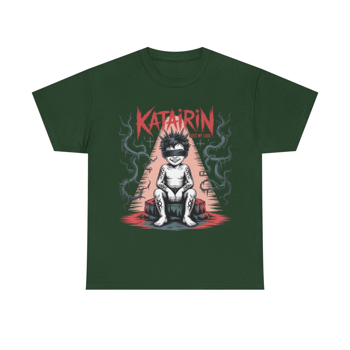 Katairin Heavy Cotton Tee | Unisex Graphic T-Shirt, Gothic Style Apparel, Alternative Fashion, Casual Wear, Unique Gift Idea
