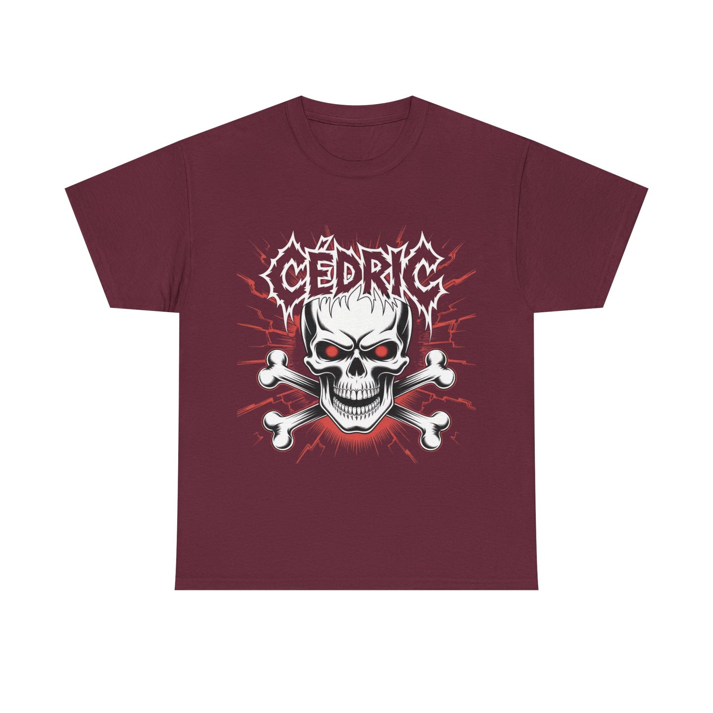 Skull and Crossbones Heavy Cotton Tee, Unisex T-Shirt, Edgy Graphic Tee, Casual Wear, Gift for Rebels, Halloween, Alternative Fashion