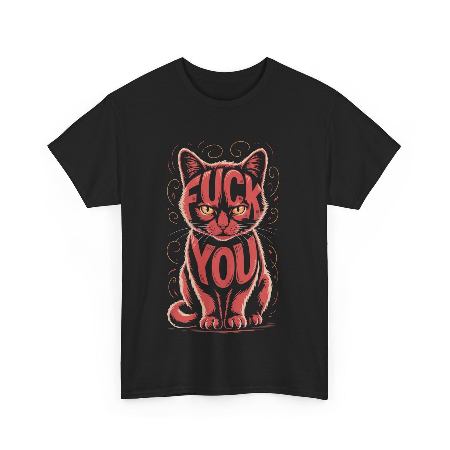 Sassy Cat Tee - Unisex Heavy Cotton Tee, Funny Cat Shirt, Humor Tee, Pet Lover Gift, Unique Graphic T-Shirt, Be Yourself Shirt