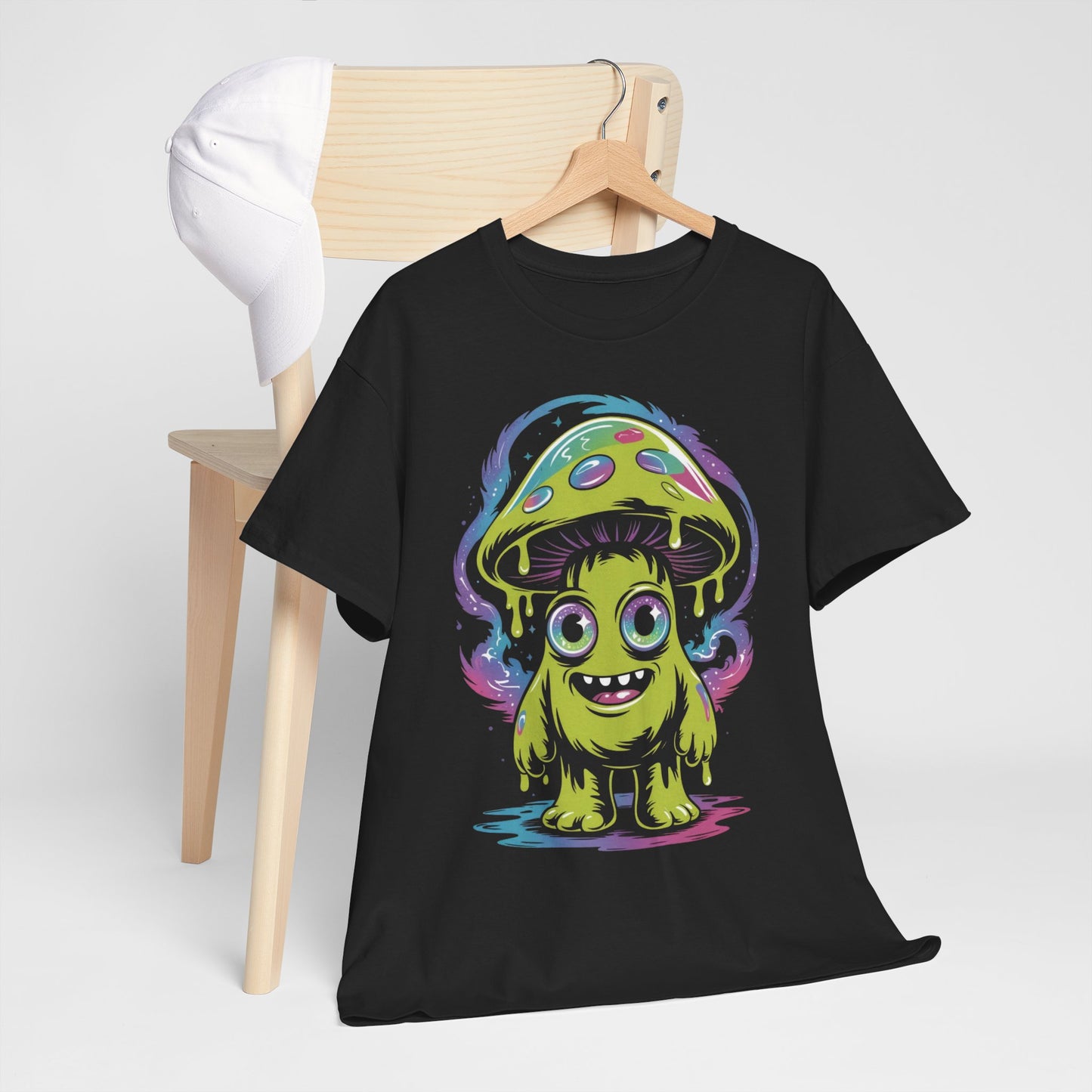 Glow-in-the-Dark Monster Tee, Quirky Graphic Shirt, Fun Gift for Kids, Halloween Costume, Streetwear Fashion