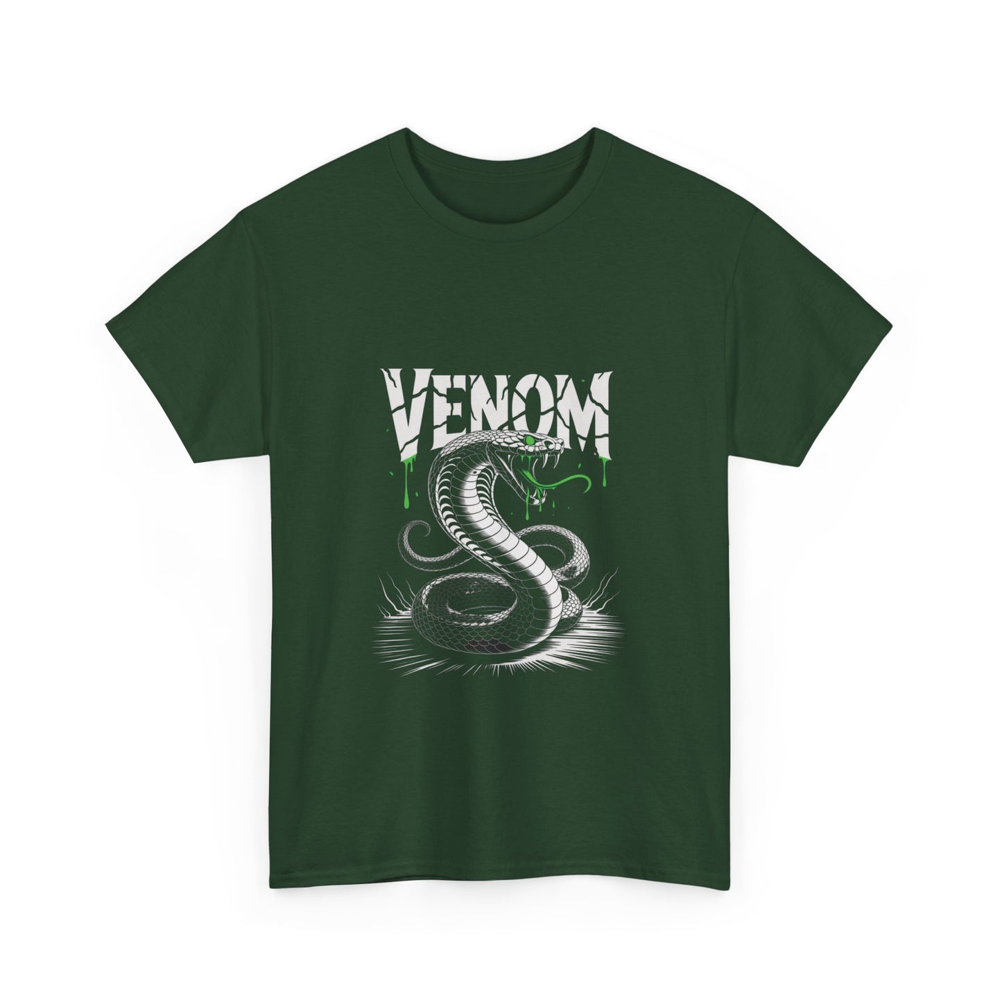 Venom Graphic Unisex Heavy Cotton Tee, Gamer Gift, Halloween Costume Tee, Casual Streetwear, Comic Lovers Apparel