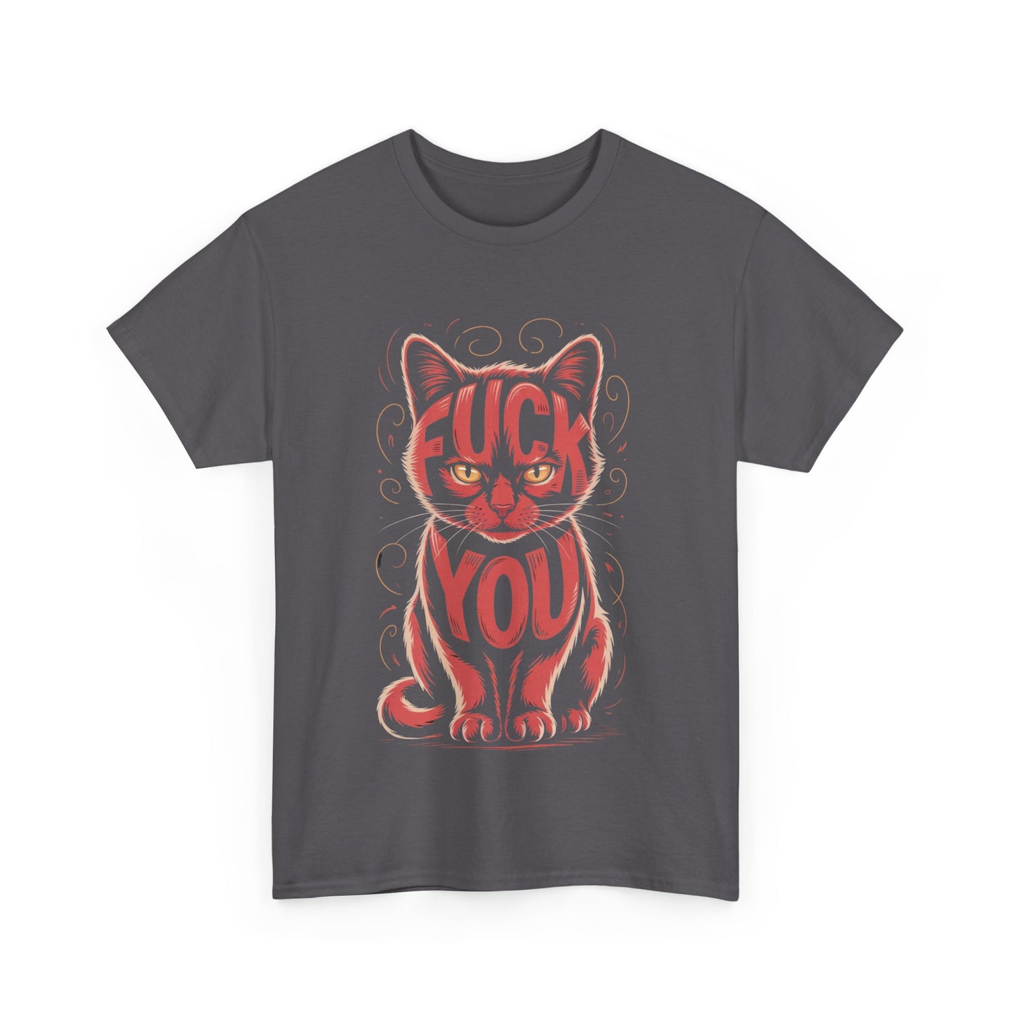 Sassy Cat Tee - Unisex Heavy Cotton Tee, Funny Cat Shirt, Humor Tee, Pet Lover Gift, Unique Graphic T-Shirt, Be Yourself Shirt