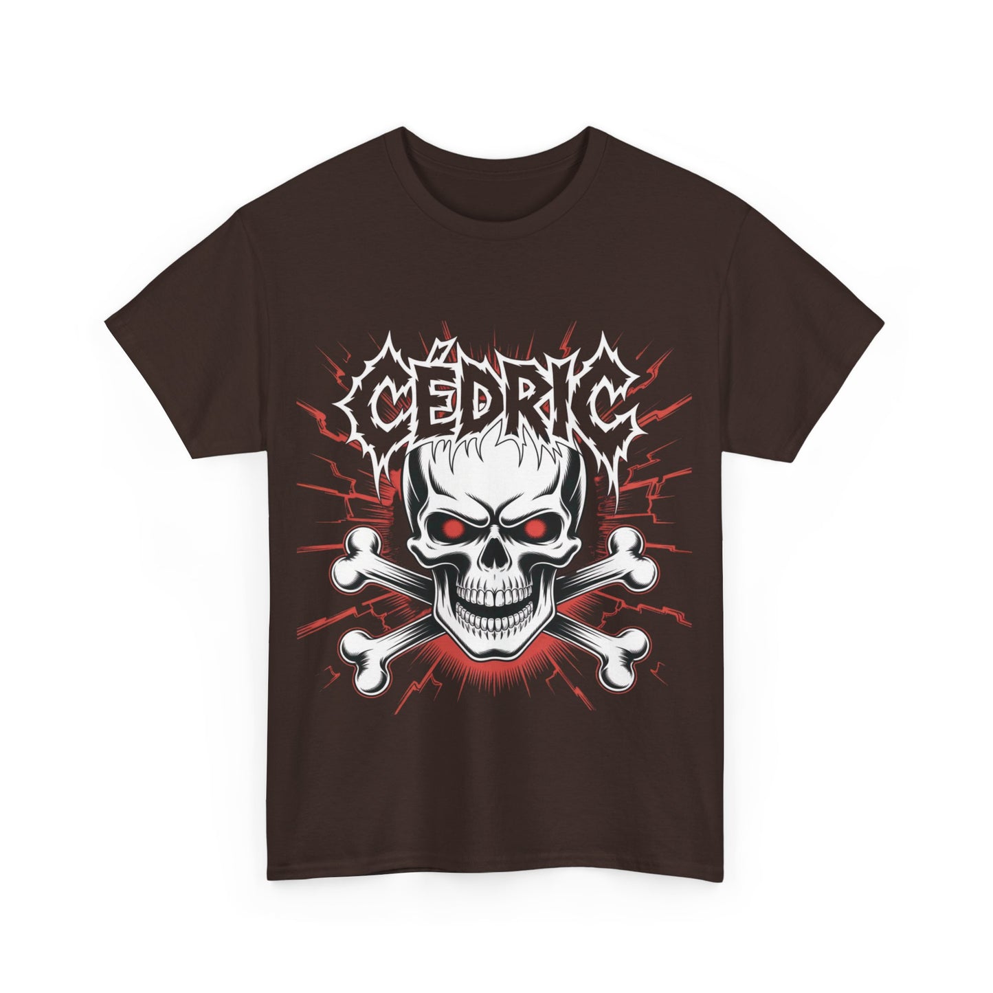 Skull and Crossbones Heavy Cotton Tee, Unisex T-Shirt, Edgy Graphic Tee, Casual Wear, Gift for Rebels, Halloween, Alternative Fashion