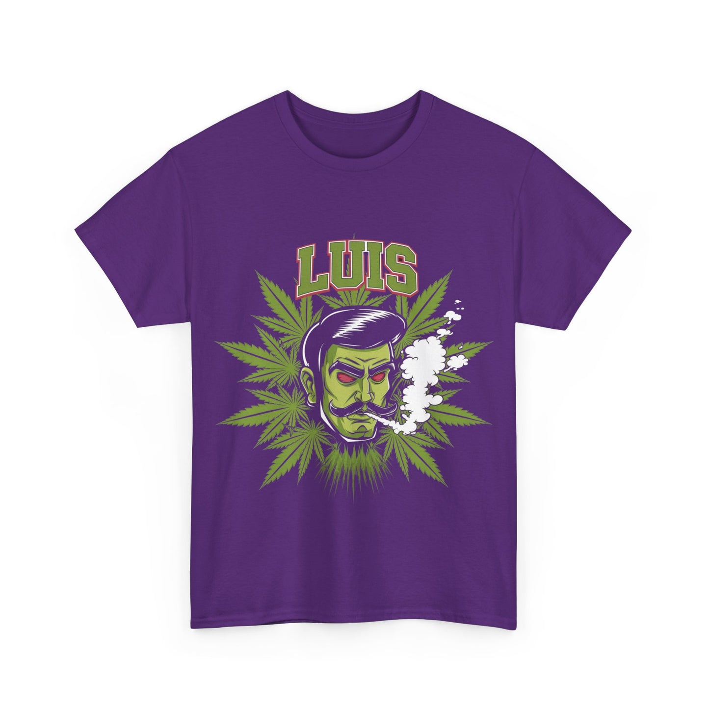 Unisex Graphic Tee with 'LUIS' Design, Vintage Style, Cannabis-Inspired Fashion, Gift for Him, Streetwear, Casual Everyday Wear