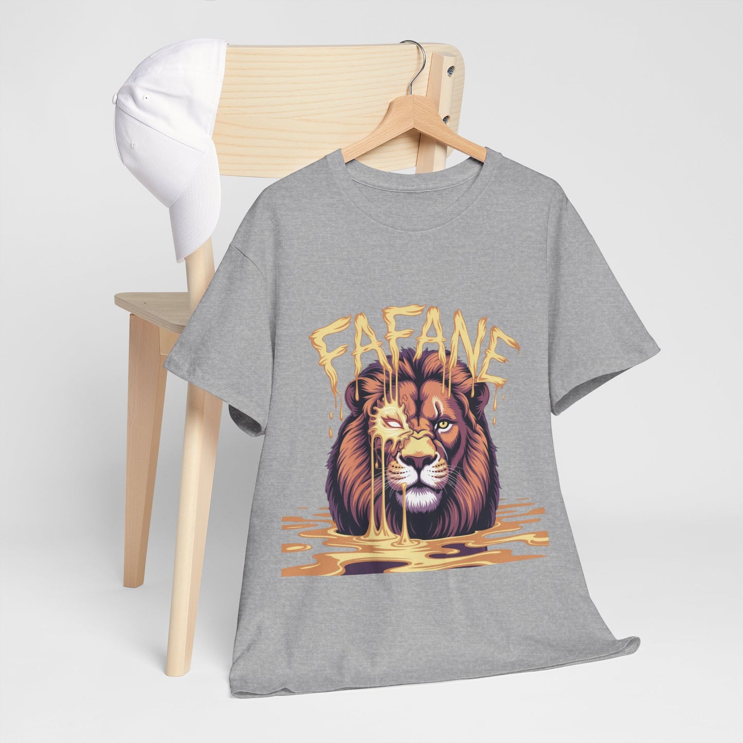 Majestic Lion Graphic Tee | Unisex Heavy Cotton Shirt, Animal Lover Gift, Unique Casual Wear, Streetwear, Graphic T-Shirt