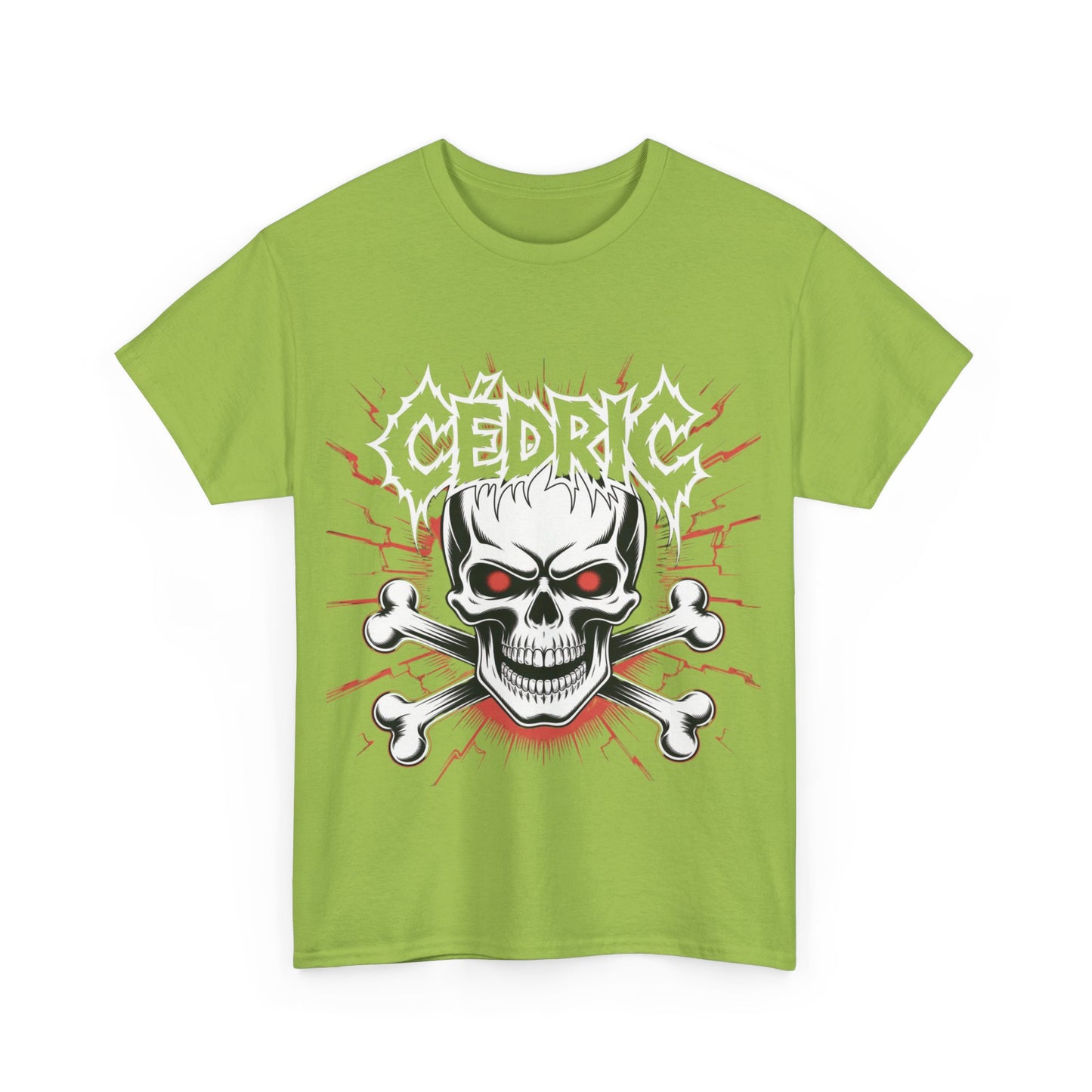 Skull and Crossbones Heavy Cotton Tee, Unisex T-Shirt, Edgy Graphic Tee, Casual Wear, Gift for Rebels, Halloween, Alternative Fashion