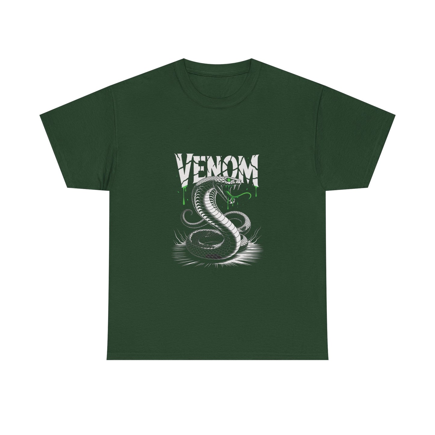 Venom Graphic Unisex Heavy Cotton Tee, Gamer Gift, Halloween Costume Tee, Casual Streetwear, Comic Lovers Apparel