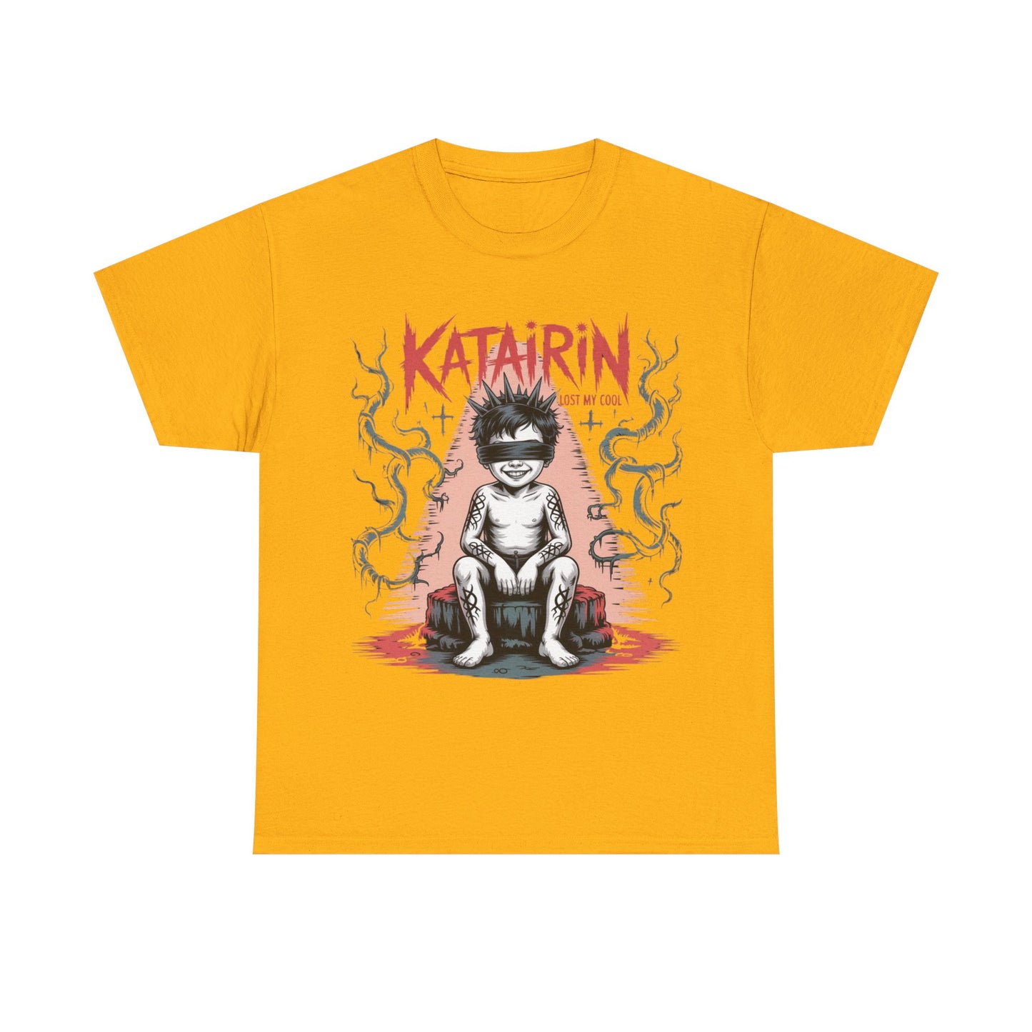 Katairin Heavy Cotton Tee | Unisex Graphic T-Shirt, Gothic Style Apparel, Alternative Fashion, Casual Wear, Unique Gift Idea