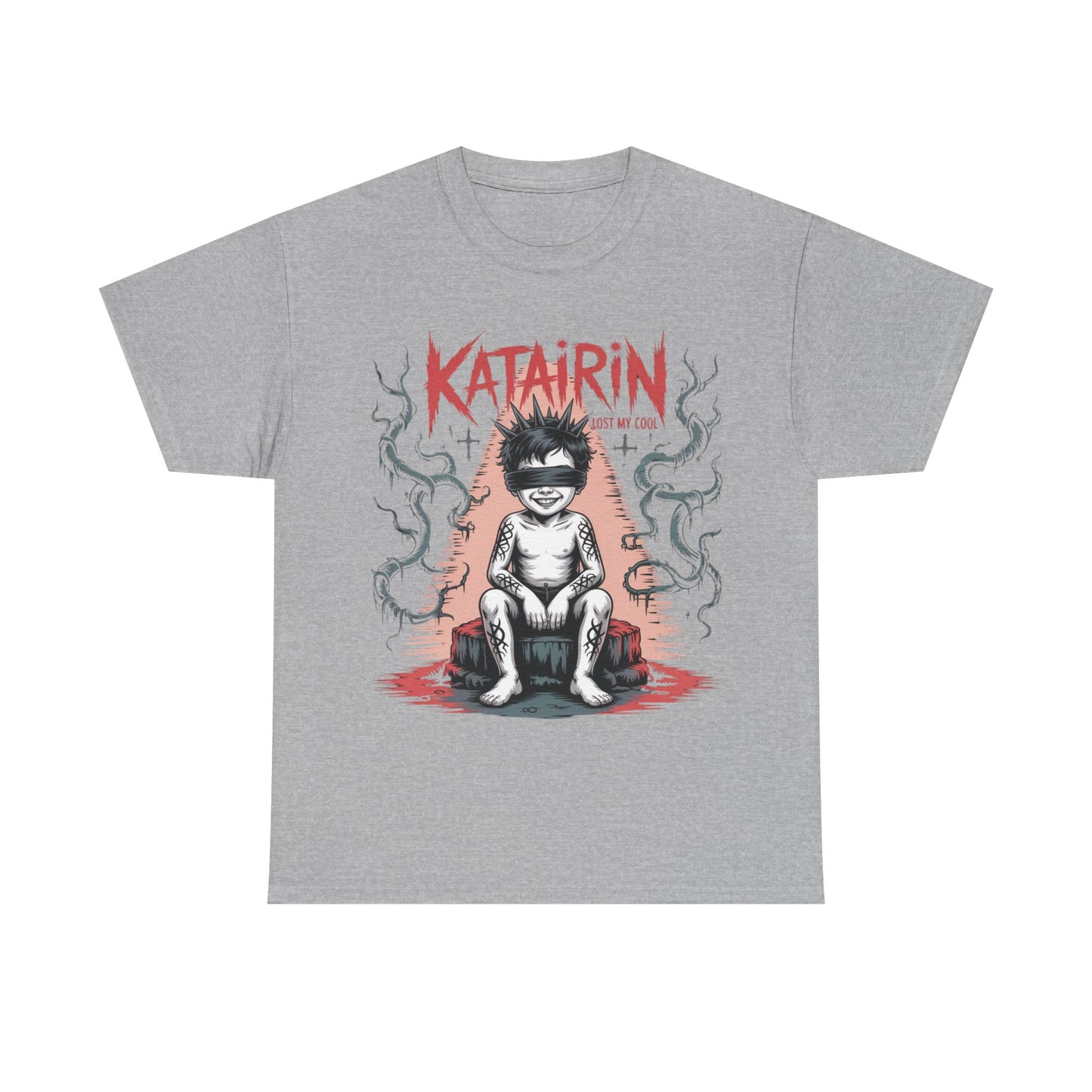 Katairin Heavy Cotton Tee | Unisex Graphic T-Shirt, Gothic Style Apparel, Alternative Fashion, Casual Wear, Unique Gift Idea