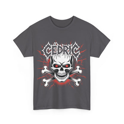 Skull and Crossbones Heavy Cotton Tee, Unisex T-Shirt, Edgy Graphic Tee, Casual Wear, Gift for Rebels, Halloween, Alternative Fashion