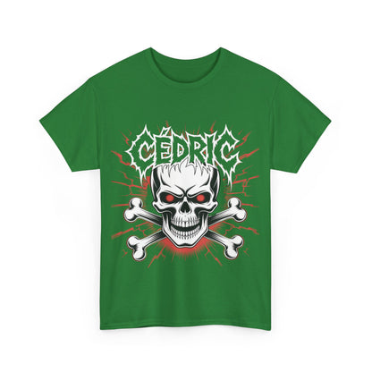 Skull and Crossbones Heavy Cotton Tee, Unisex T-Shirt, Edgy Graphic Tee, Casual Wear, Gift for Rebels, Halloween, Alternative Fashion