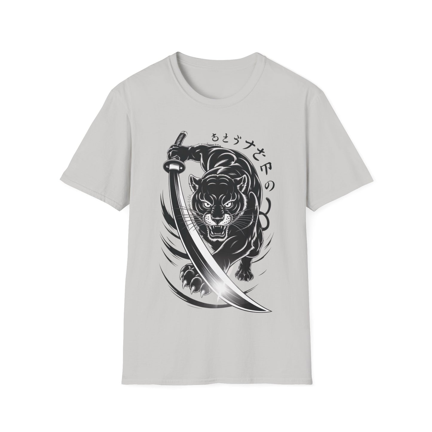 Fierce Panther Graphic Tee, Unisex Softstyle T-Shirt, Animal Lover Gift, Casual Wear, Black Panther Art, Stylish T-Shirt