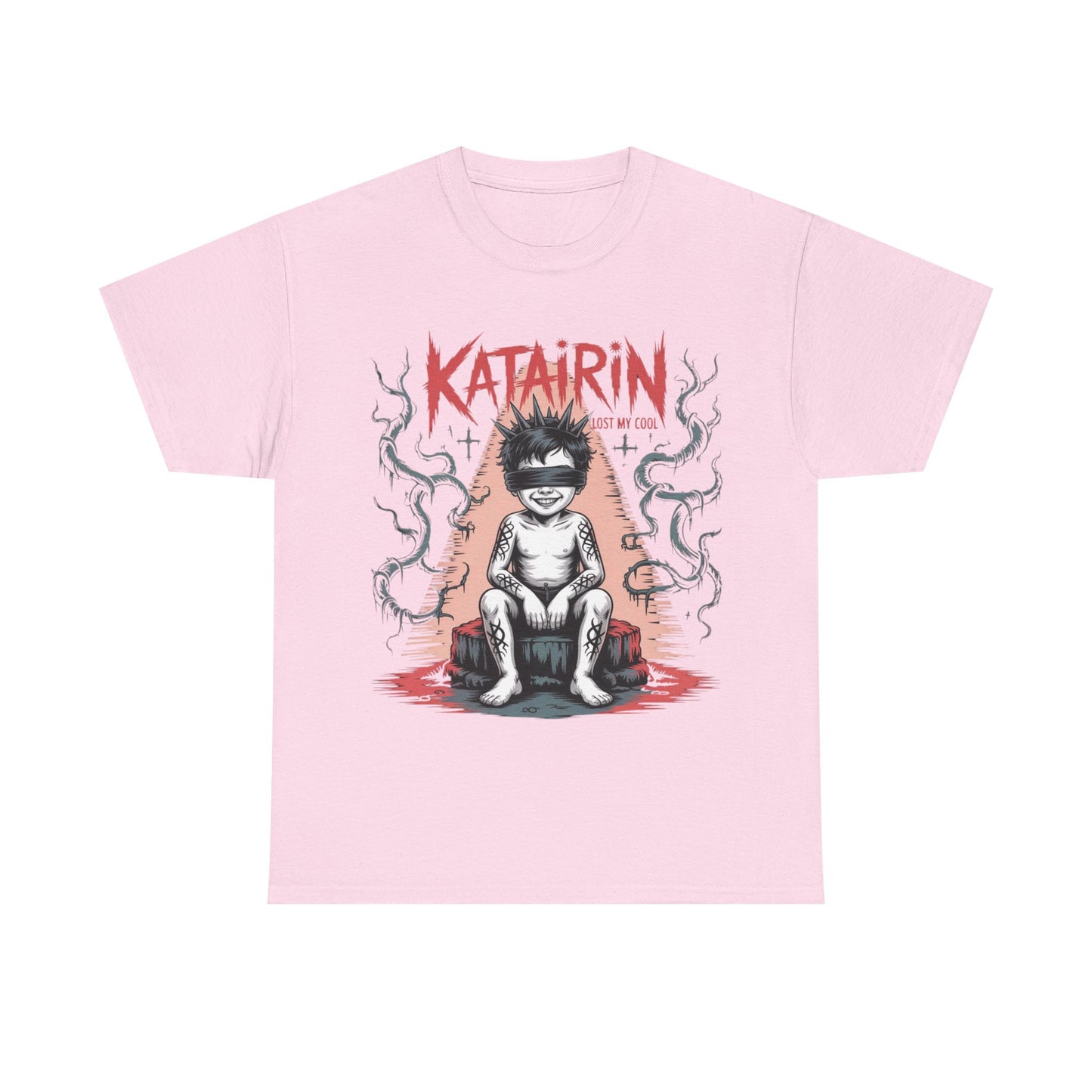 Katairin Heavy Cotton Tee | Unisex Graphic T-Shirt, Gothic Style Apparel, Alternative Fashion, Casual Wear, Unique Gift Idea