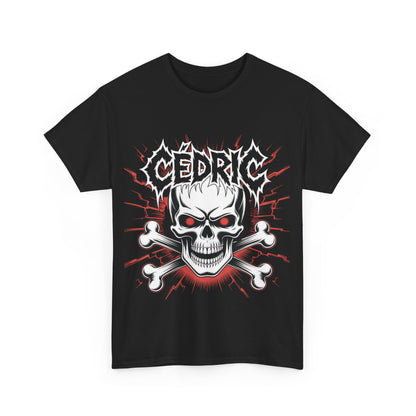 Skull and Crossbones Heavy Cotton Tee, Unisex T-Shirt, Edgy Graphic Tee, Casual Wear, Gift for Rebels, Halloween, Alternative Fashion