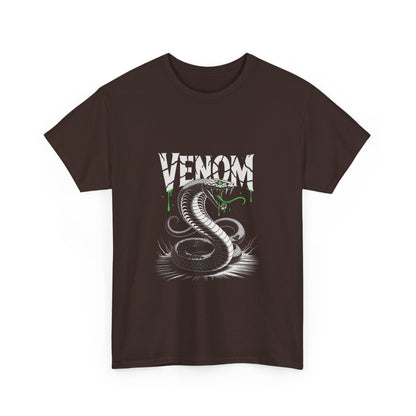 Venom Graphic Unisex Heavy Cotton Tee, Gamer Gift, Halloween Costume Tee, Casual Streetwear, Comic Lovers Apparel