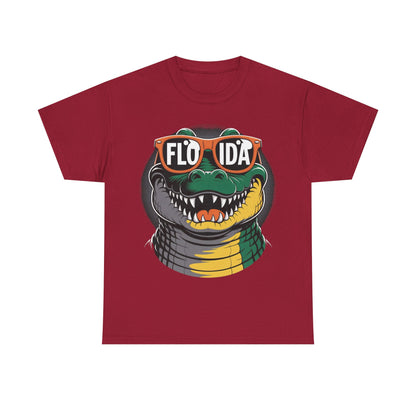Florida Alligator Graphic Tee | Unisex Cotton Shirt, Summer Casual Wear, Gift for Florida Lovers, Beach Vibes, Fun Souvenir