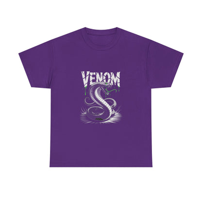 Venom Graphic Unisex Heavy Cotton Tee, Gamer Gift, Halloween Costume Tee, Casual Streetwear, Comic Lovers Apparel