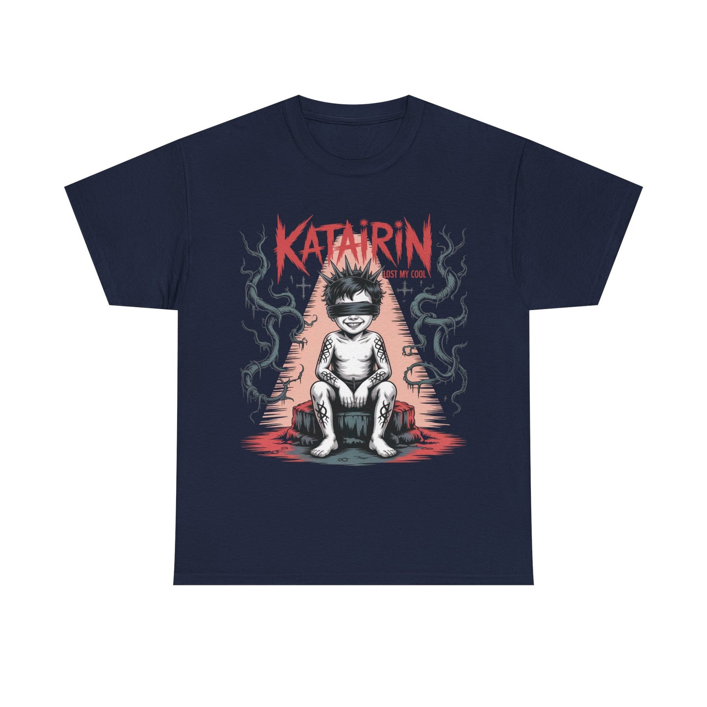 Katairin Heavy Cotton Tee | Unisex Graphic T-Shirt, Gothic Style Apparel, Alternative Fashion, Casual Wear, Unique Gift Idea