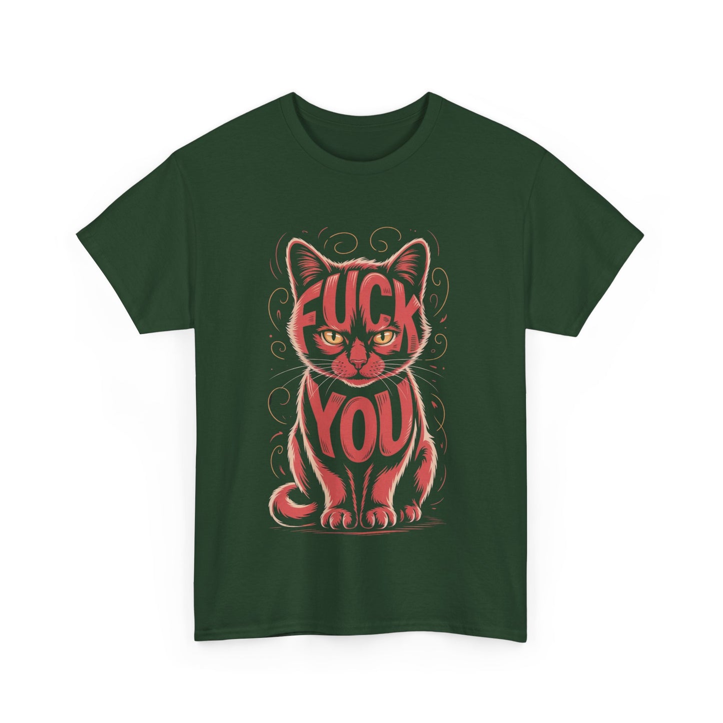 Sassy Cat Tee - Unisex Heavy Cotton Tee, Funny Cat Shirt, Humor Tee, Pet Lover Gift, Unique Graphic T-Shirt, Be Yourself Shirt
