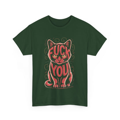 Sassy Cat Tee - Unisex Heavy Cotton Tee, Funny Cat Shirt, Humor Tee, Pet Lover Gift, Unique Graphic T-Shirt, Be Yourself Shirt