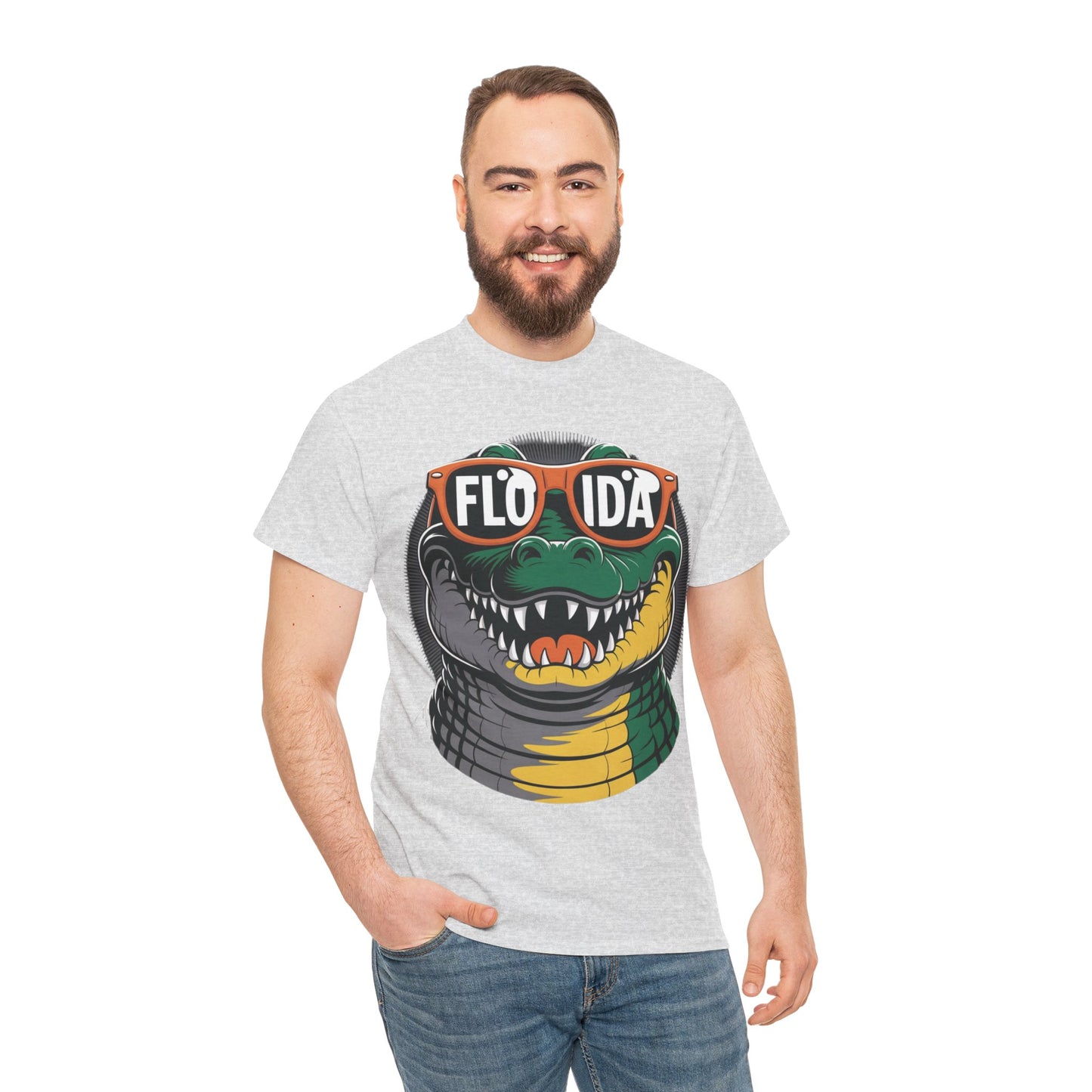 Florida Alligator Graphic Tee | Unisex Cotton Shirt, Summer Casual Wear, Gift for Florida Lovers, Beach Vibes, Fun Souvenir