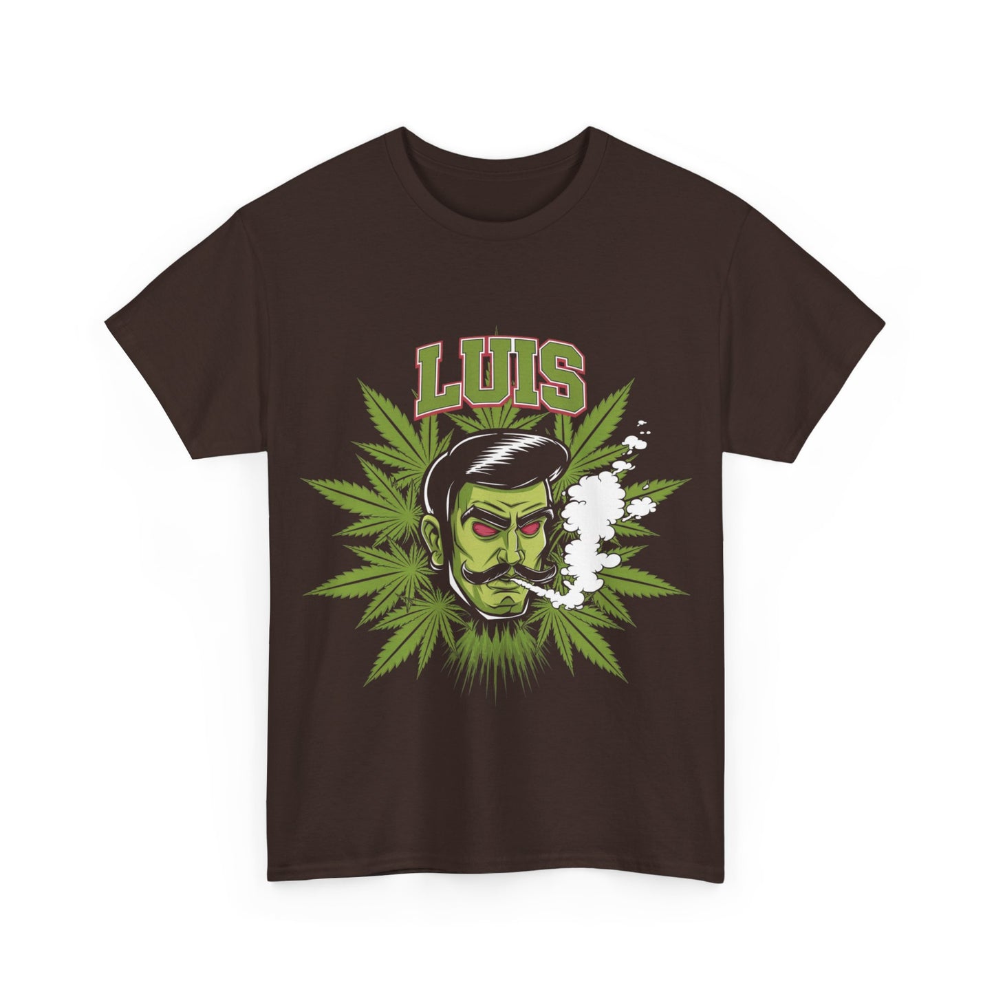 Unisex Graphic Tee with 'LUIS' Design, Vintage Style, Cannabis-Inspired Fashion, Gift for Him, Streetwear, Casual Everyday Wear
