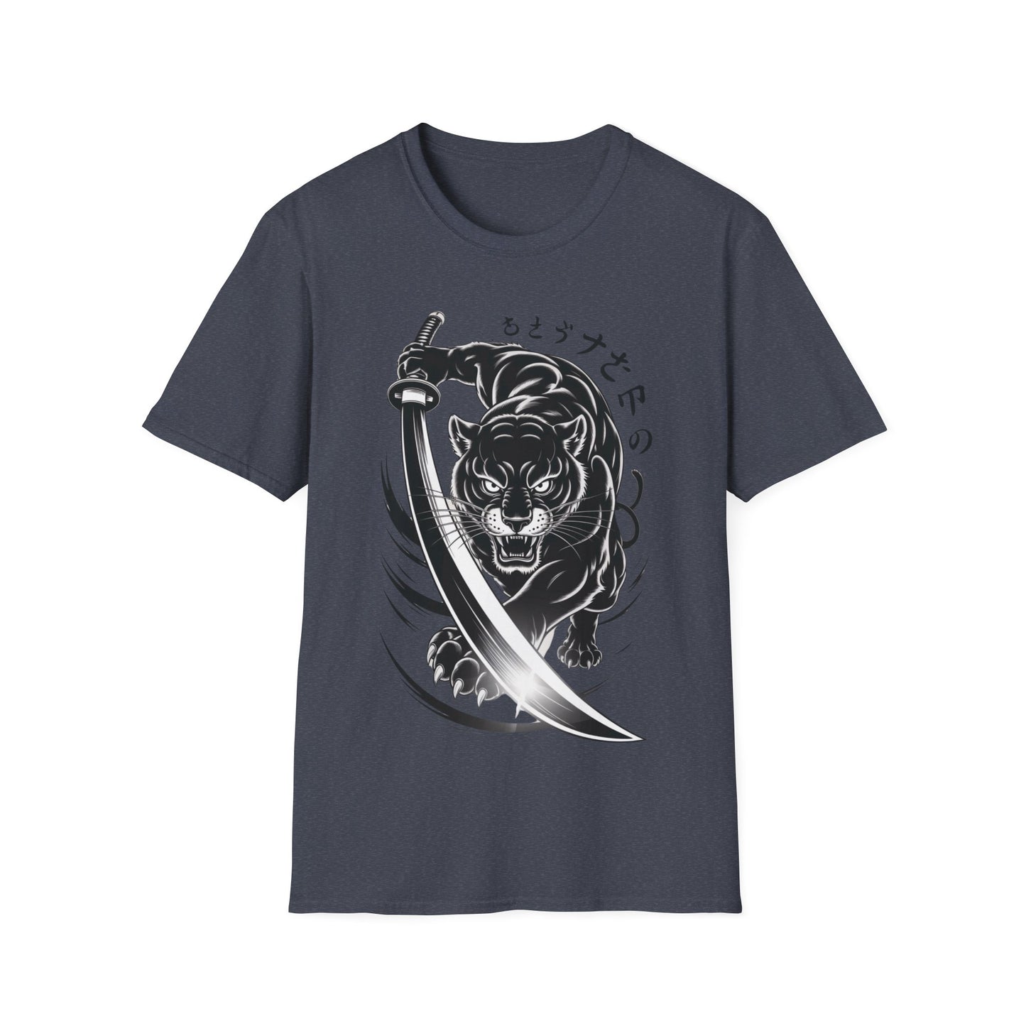 Fierce Panther Graphic Tee, Unisex Softstyle T-Shirt, Animal Lover Gift, Casual Wear, Black Panther Art, Stylish T-Shirt
