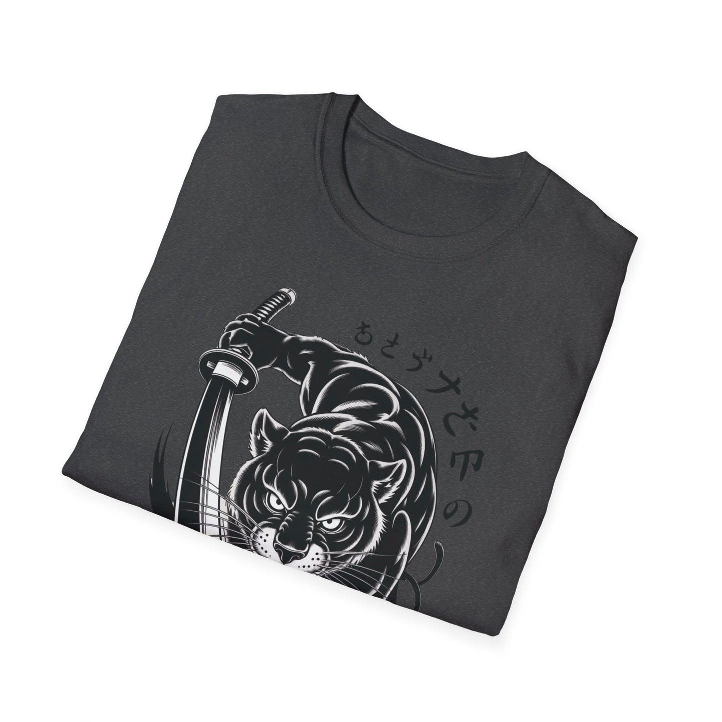 Fierce Panther Graphic Tee, Unisex Softstyle T-Shirt, Animal Lover Gift, Casual Wear, Black Panther Art, Stylish T-Shirt