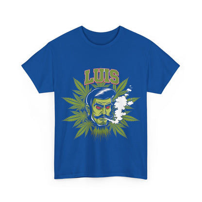 Unisex Graphic Tee with 'LUIS' Design, Vintage Style, Cannabis-Inspired Fashion, Gift for Him, Streetwear, Casual Everyday Wear