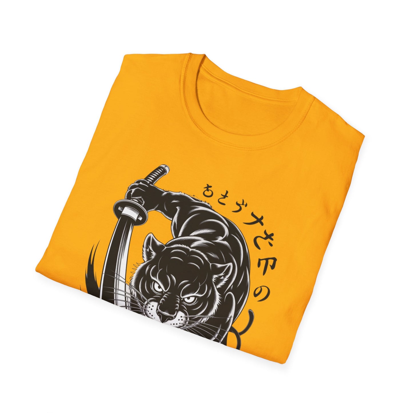 Fierce Panther Graphic Tee, Unisex Softstyle T-Shirt, Animal Lover Gift, Casual Wear, Black Panther Art, Stylish T-Shirt