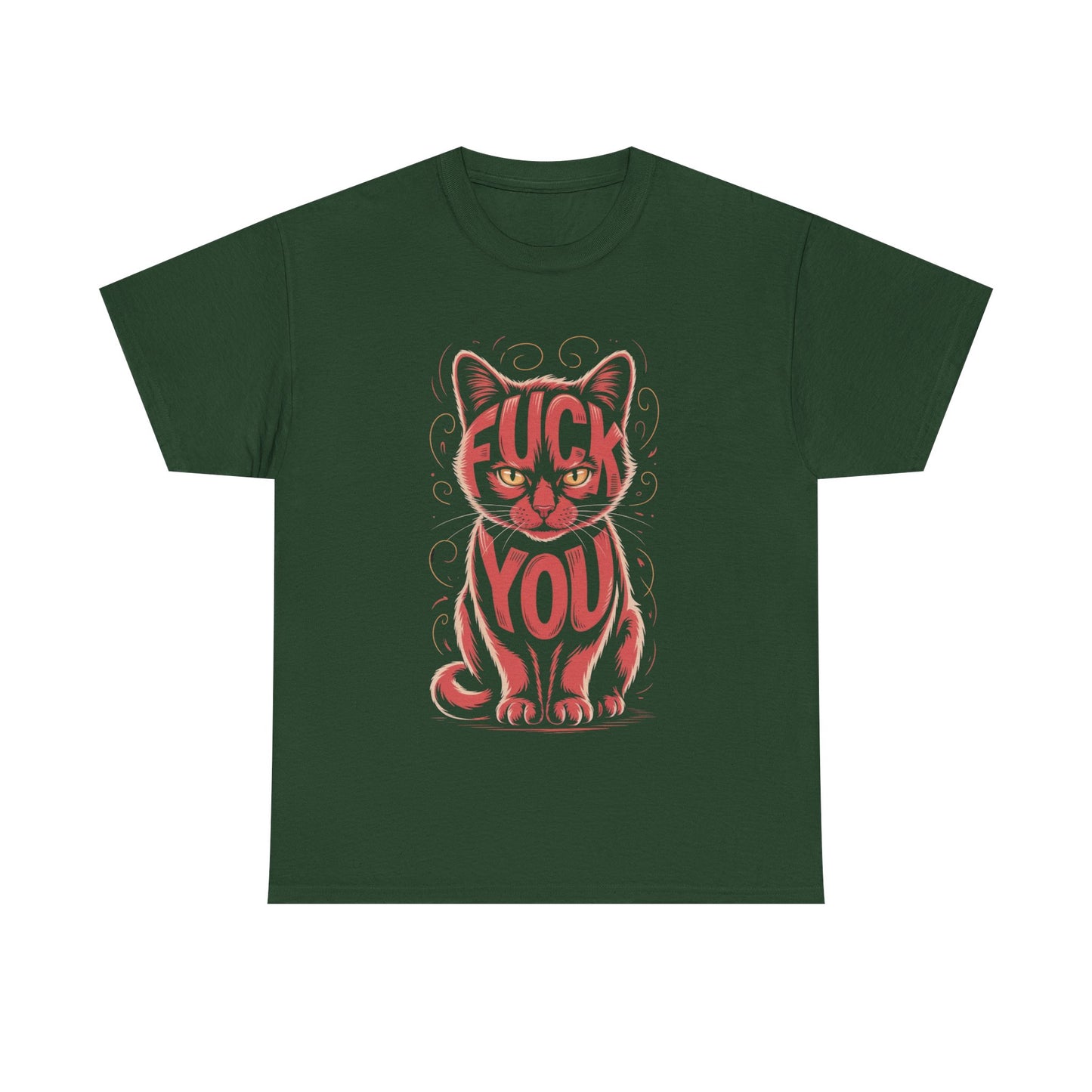 Sassy Cat Tee - Unisex Heavy Cotton Tee, Funny Cat Shirt, Humor Tee, Pet Lover Gift, Unique Graphic T-Shirt, Be Yourself Shirt