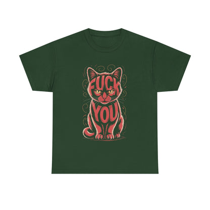 Sassy Cat Tee - Unisex Heavy Cotton Tee, Funny Cat Shirt, Humor Tee, Pet Lover Gift, Unique Graphic T-Shirt, Be Yourself Shirt