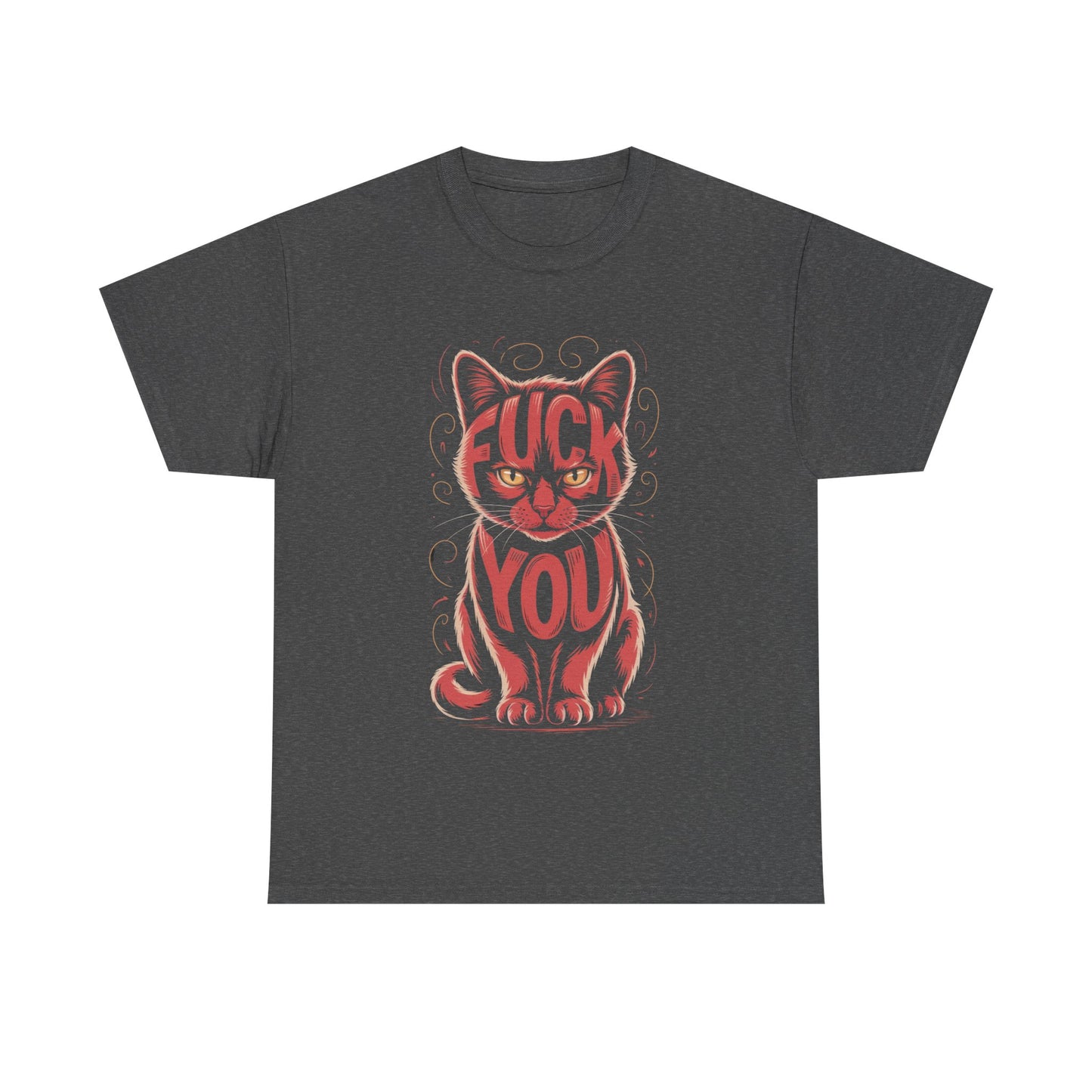 Sassy Cat Tee - Unisex Heavy Cotton Tee, Funny Cat Shirt, Humor Tee, Pet Lover Gift, Unique Graphic T-Shirt, Be Yourself Shirt
