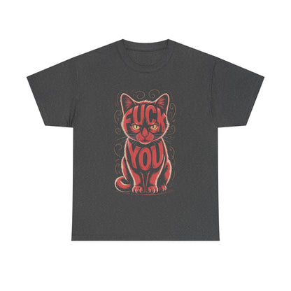 Sassy Cat Tee - Unisex Heavy Cotton Tee, Funny Cat Shirt, Humor Tee, Pet Lover Gift, Unique Graphic T-Shirt, Be Yourself Shirt