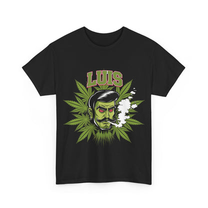 Unisex Graphic Tee with 'LUIS' Design, Vintage Style, Cannabis-Inspired Fashion, Gift for Him, Streetwear, Casual Everyday Wear