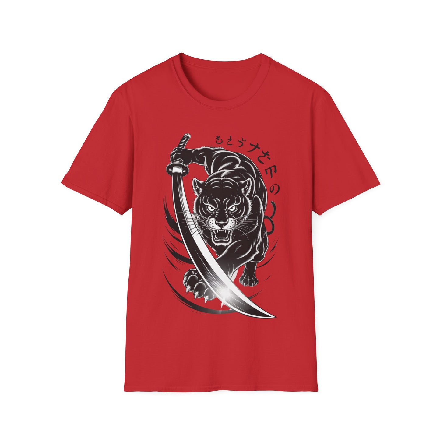 Fierce Panther Graphic Tee, Unisex Softstyle T-Shirt, Animal Lover Gift, Casual Wear, Black Panther Art, Stylish T-Shirt