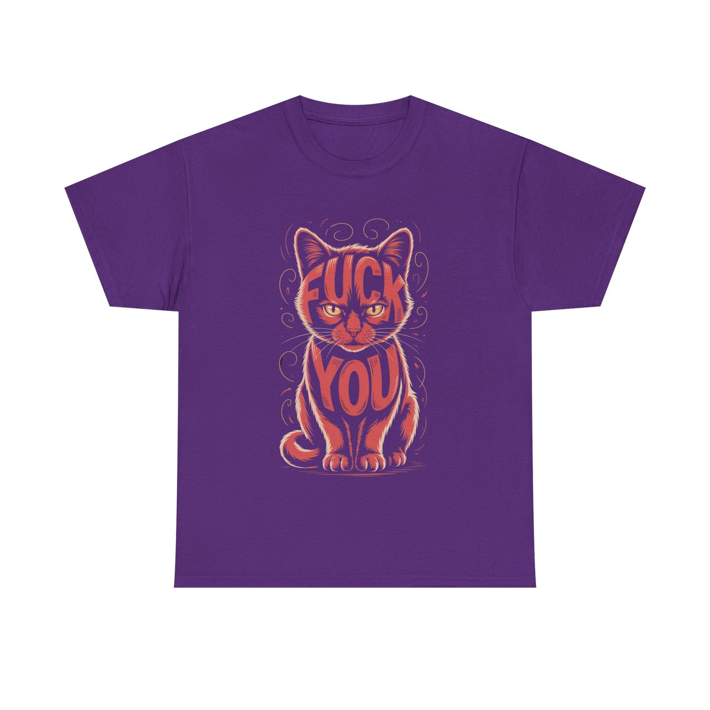 Sassy Cat Tee - Unisex Heavy Cotton Tee, Funny Cat Shirt, Humor Tee, Pet Lover Gift, Unique Graphic T-Shirt, Be Yourself Shirt